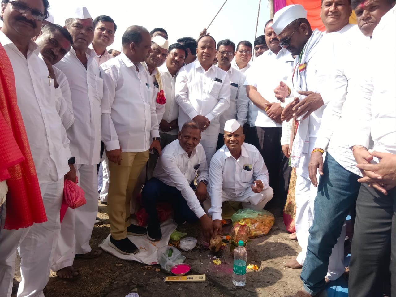 डोंगरगांव मका लिलाव शुभारंभ